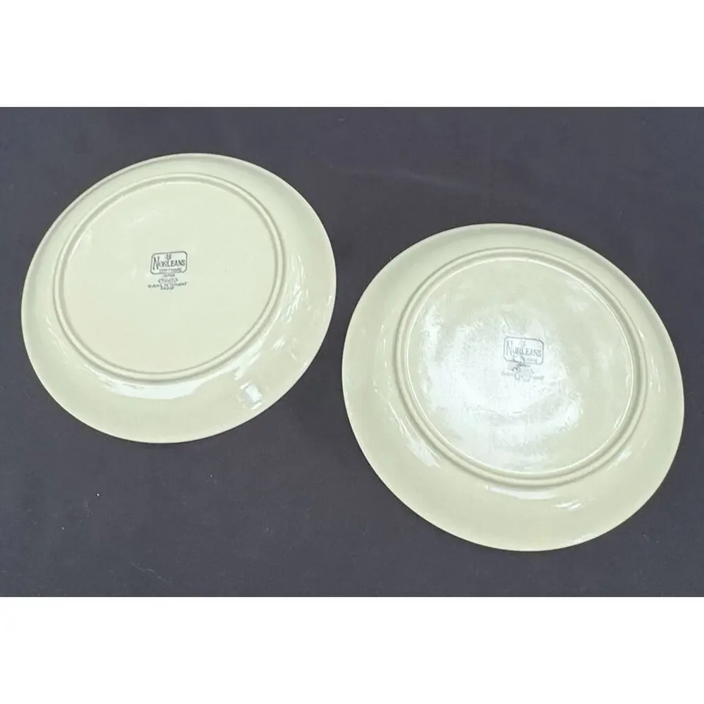 Norleans Stoneware Indian Summer Set of 2 Salad or Bread Plates 7.5